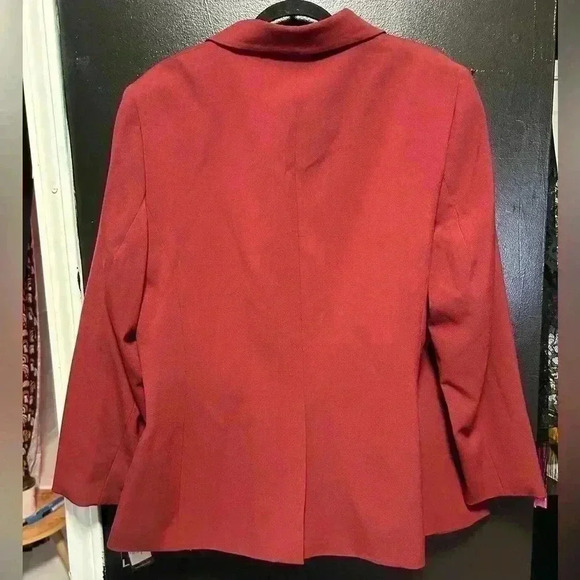 Woman’s Plus Size 18 Nine West Burgundy Blazer Suit Jacket Business Casual Work - Picture 3 of 6